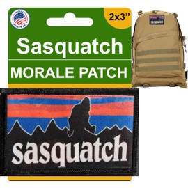 Sasquatch Morale Patch | Funny Bigfoot Patch | Hook and Loop Patches by Redheaded Productions | Sasquatch Tactcial Bigfoot Patches for Hats, Plate Carrier Accessories, Backpacks, Tactical Gear