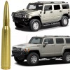 VMS RACING Brass 50 Caliber Bullet Antenna for Hummer H2