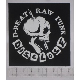Chat Noir DISCLOSE Back Patch - DIY Crust Punk Disrupt Wolfbrigade Nausea Discharge Doom