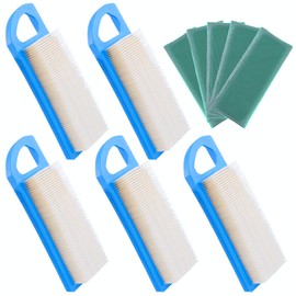 Hilitchi 5 Pack 697153 Air Filter, Compatible for Briggs and Stratton 698083 795115 697014 697634 797008 Stens 102-875 Oregon 30-122 Craftsman 33425 M149171 Lowes 5 and More