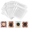NPLUX 200PACK Self Sealing Cellophane Treat Bags Clear Cookie Bags