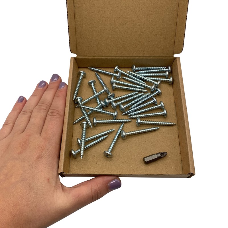 Pack of 30 DIN 7981 Galvanised Steel 5.0 x 40