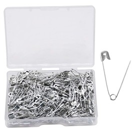 YOFASEN 300 Pieces Safety Pins - Large and Small Safety Pins Nickel Plated Pin - for Clothing Art Craft Sewing Jewelry Making Home Office Use, Silver, 18mm