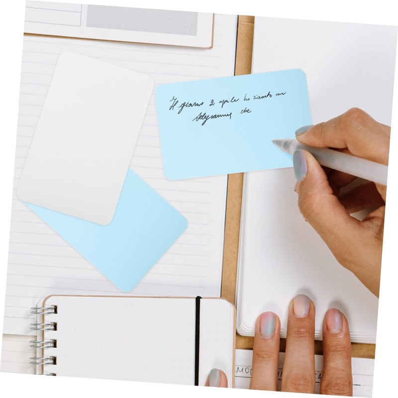 Ciieeo 200sheets Blank Note Cards Kraft Memo Cards for Studying