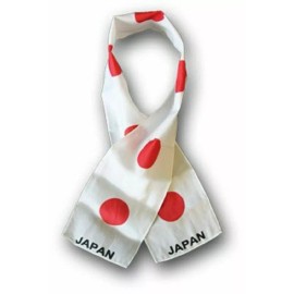 RFCO Japan Japanese Country Lightweight Flag Printed Knitted Style Scarf 8"x60"