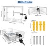 2 PCS Thermostat Lock Box with Key, Clear Thermostat Cover
