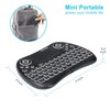 PONYBRO (Newest Version) Backlit Mini Wireless Keyboard with Touchpad Mouse