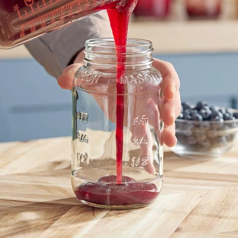 Jarming Collections Mason Jars 24 oz - Glass Jars with