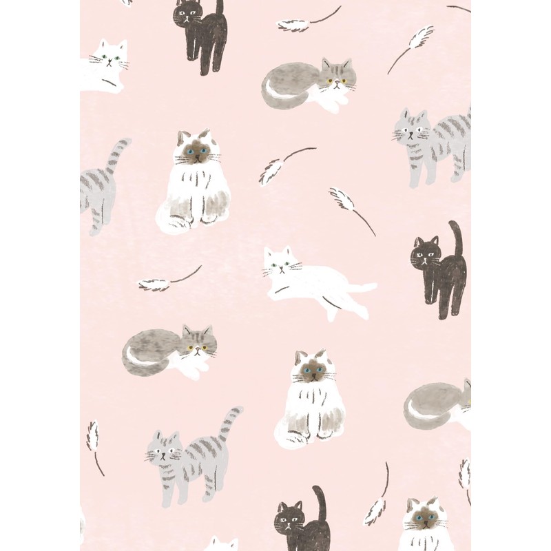 Furukawa Paperwork Book Cover HONTOWATASHI Cat QE252 Mino Washi Book