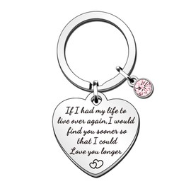 SMARGO Valentine Day Keyring Gifts for Women Anniversary Wedding Gifts Keyring for Wife Girlfriend Her Couple Keyring Birthday Gift