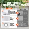 Happybuy Carport Replacement Canopy Cover 10x20 ft, Heavy-Duty Waterproof &
