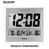 Sharp - Reloj atómico – Precisión atómica – Nunca necesita