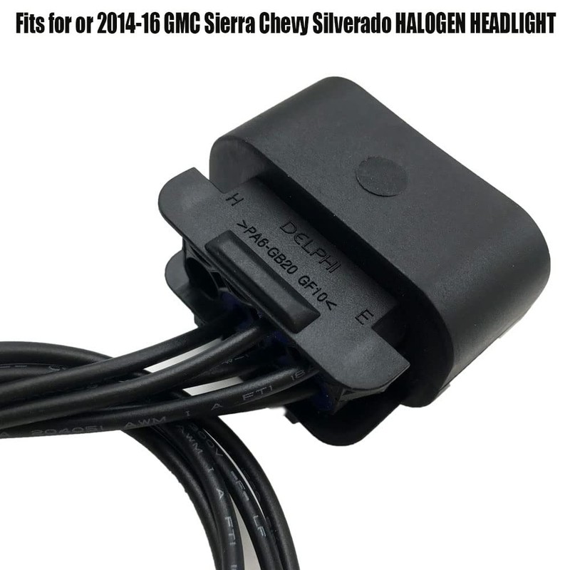 Headlight Connector Plug Compatible with Chevy Silverado/GMC Sierra 2014-2015