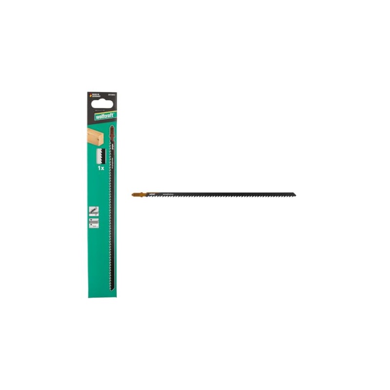 wolfcraft 1 Jigsaw Blade, Quick Cut, HCS Blade with T-Shank,