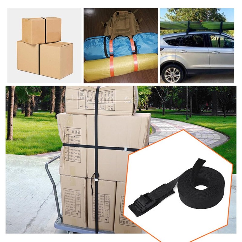 Cargo Tightening Belt, Fastening Belt, Luggage Fastening Belt, 4.9 ft
