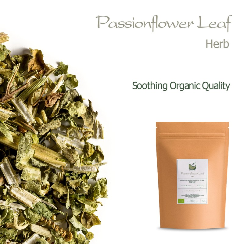 Passion Flower Organic Calming Tea - Whole Leaf Dried Passionflower