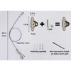 2 Sets Adjustable Hanging Wire Kit, Stainless Steel Multipurpose Suspension