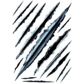 3D Scratch Car Stickers, Simulation Stereoscopic Fake Gun Automotive Tattoo Decorations Accessories, Scratch Waterproof Car Decals, Bumper Stickers