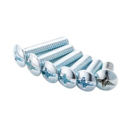 eSupply EEX-BLM6SET Screw Set, M6 Size, TV Wall Mount, TV Stand, Bolts, 0.5 inches (12 mm), 0.6 inches (15 mm), 0.7 inches (18 mm), 0.8 inches (20 mm), 0.9 inches (22 mm), 1.0 inches (25 mm)
