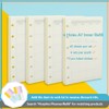 A7 Planner Refill,4 Packs per Set, Monthly Plan Paper, A7