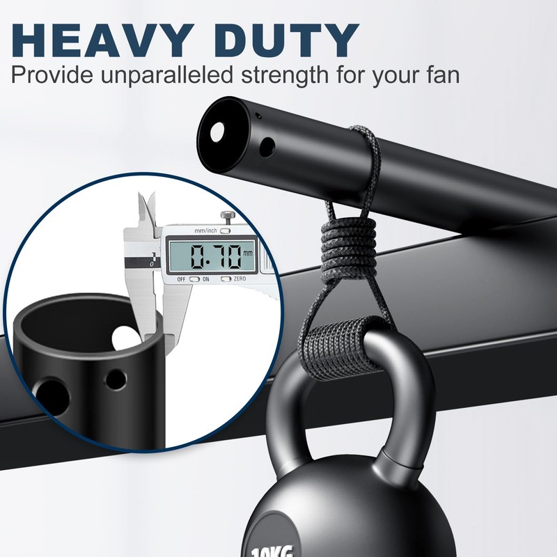 Eliora 36" Ceiling Fan Downrod Accessories with Extended Wires, Only