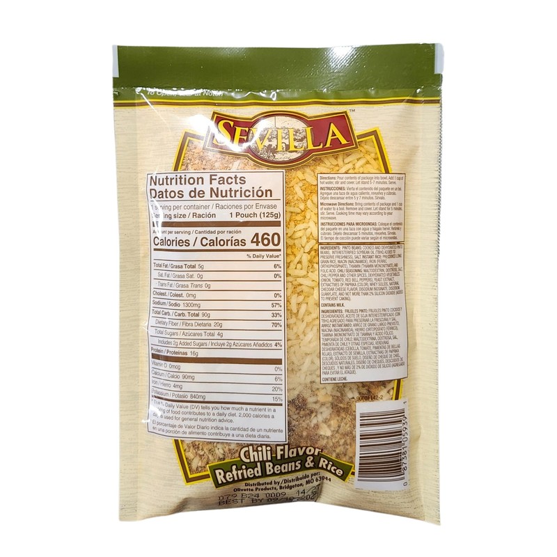 Refried Beans & Rice (3 Pack, Chili Flavor)