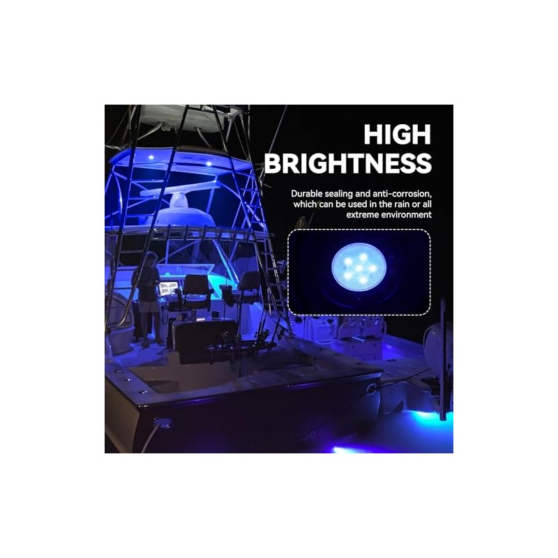 LED Anchor Stern Light for Boats - Waterproof Navigation Light
