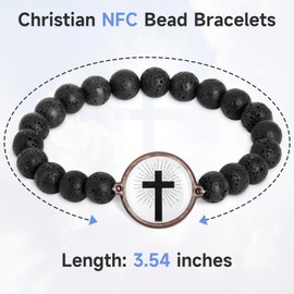 Bible Verse Bracelets - Christian Bead Bracelets, Inspiring Daily Scripture for Women, Men and Teens, Jesus Bracelet
