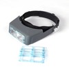 Headband Magnifier, Magnifying Visor with 4 Prismatic Glass Lenses -1.5X