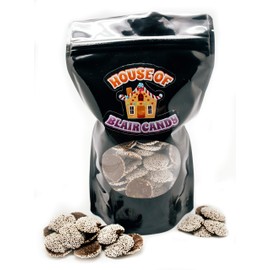 Dark Chocolate Nonpareils - 1 LB Resealable Stand Up Candy Bag - Chocolate Discs Topped with White Nonpareils - Gourmet Chocolates - Bulk Candies for Parties or Holidays