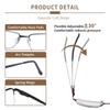 2 Pack Progressive Multifocus Reading Glasses for Men Blue Light