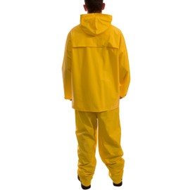 Tingley Tuff-Enuff Plus S62217 2-Piece Waterproof Suit With Attached Hood, 3X, Yellow