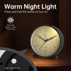 Analog Alarm Clock, 4 inch Super Silent Non Ticking Small