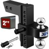 XPE Adjustable Trailer Hitch Fits 2" Receiver 8" Drop Hitch