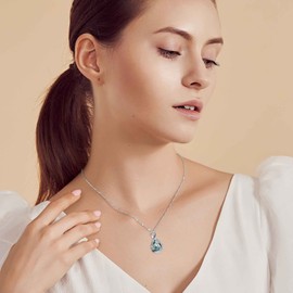 YAFEINI Butterfly/Chakra Hamsa Hand Urn Necklace/Owl/Hummingbird for Ashes 925 Sterling Silver Du bist immer in meinem Herz Hamsa Cremation Jewellery for Women, Sterling Silver, Not known.