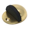 fiXte Solid Brass Oval Floor Mounted Half Moon Door Stop