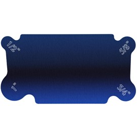 Curved Cabinet Scraper Cards, Card Scraper Woodworking, Robust Steel Edge Design, Wood Scraper for Woodworking, Juice Groove Card Scraper, Multi Use Woodworking Tools, Blue