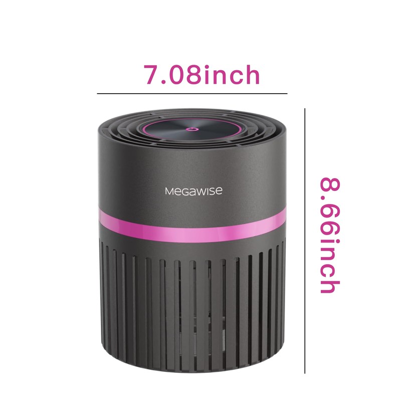 MEGAWISE H13 HEPA Air Purifier for Home, Bedroom & Office