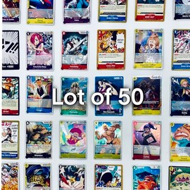 One Piece Trading Cards (Lot of 50 Trading Cards) (English & Randomly Selected from All Iterations)