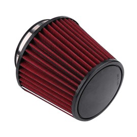 Akozon Round Air Filter 100 mm, Akozon Sports Air Filter Car, 100 mm Sports Air Filter E36 Sports Air Filter Replacement Air Filter Car Air Filter Washable and Reusable Air Flow Filter
