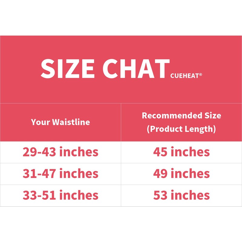 CUEHEAT Heated Waist Belt, Cordless Heating Pad for Low Back,