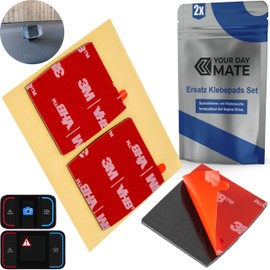 Your Day Mate Ersatz Klebepads Set, 2 Stck, kompatibel mit Saphe Drive Pro und Mini Blitzerwarner, doppelseitiger Spezialkleber fr Auto Innenraum, Radarwarner Aufkleber, Verkehr Information Warnung Klebekissen