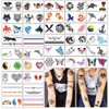 Yazhiji 36 Sheets Temporary Tattoos for Kids Boys Girls Adults