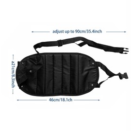 Airplane Foot Rest - Portable Adjustable Foot Hammock for Travel Comfort - Comfortable Foot Support - Ideal for Flights, Office, and Car Trips