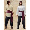 Verceco Mens Pirate Costume Outfit Renaissance Costume Men Medieval Outfit