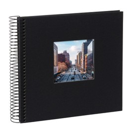 Goldbook Bella Vista black 20x20 40 blacke Pages Spiral 12767