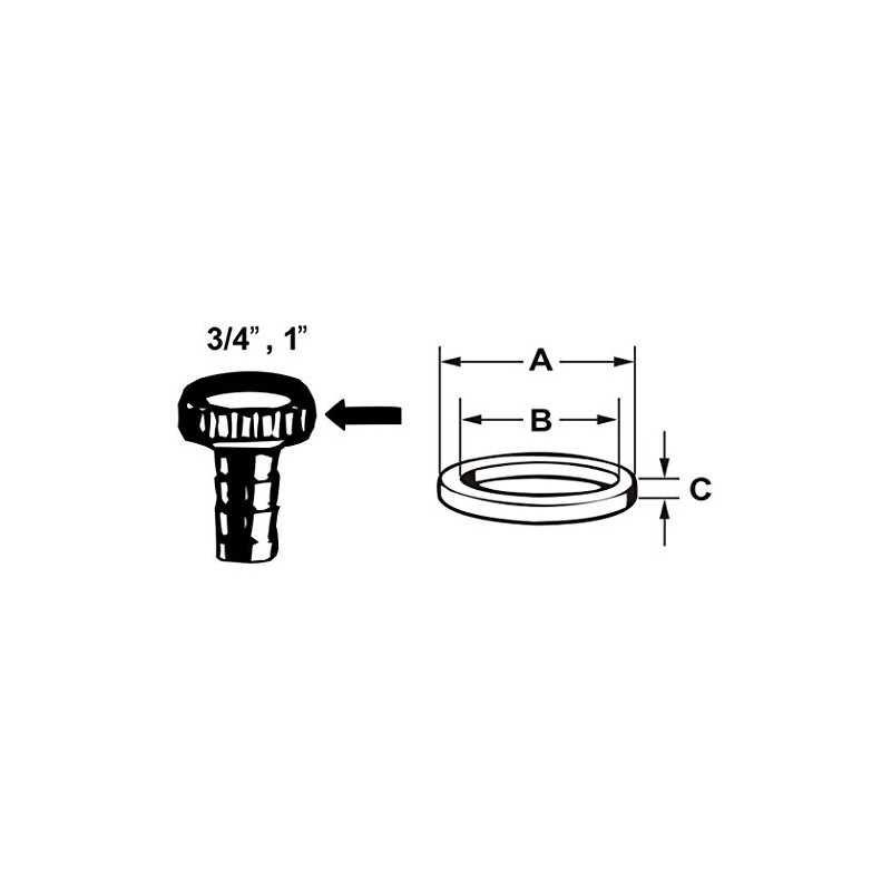 CORNAT TEC380236 Rubber gaskets Hose Coupling 14x22