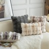 Mandioo Pack of 2 Thick Plush Wool Decorative Throw Pillow