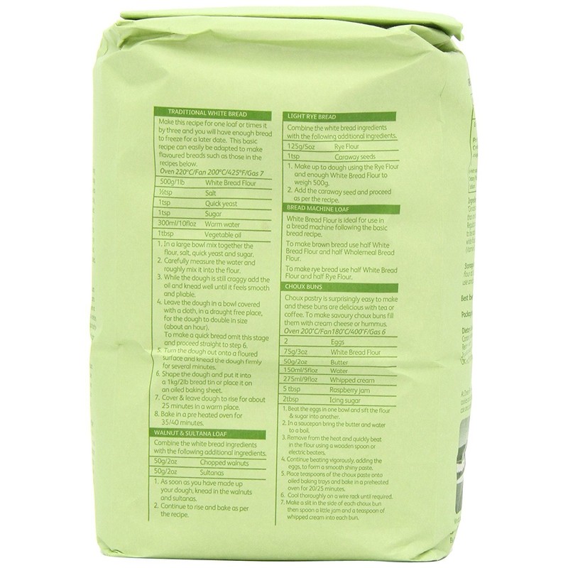Doves Farm Organic Strong White Bread Flour 1.5 kg (Pack