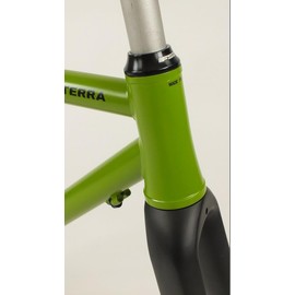 Motobecane Anterra Steel Gravel Cyclocross Super Road Frameset 700c Disc Brake Frame Aluminum Tapered Fork Thru Axle with Headset (Matt Gray, 58cm)